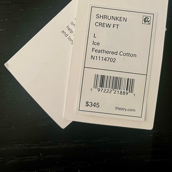 Theory Shrunken Crewneck Sweater - Picture 2 of 3